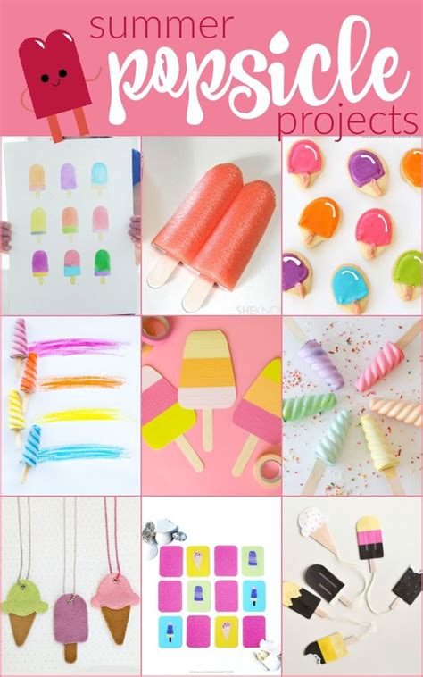 Summery Popsicle Projects Mad In Crafts Crafts Crafts To Make And