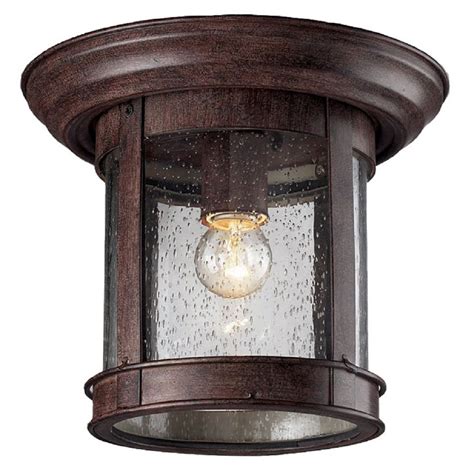 A light fixture (us english), light fitting (uk english), or luminaire is an electrical device that contains an electric lamp that provides illumination. Filament Design 1-Light Weathered Bronze Outdoor Flush ...