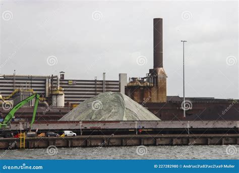 Iron Ore At The Steel Production Plant Of Tata Steel In IJmuiden