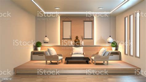Interior Design Modern Living Room With Wood Floor And White Wall In