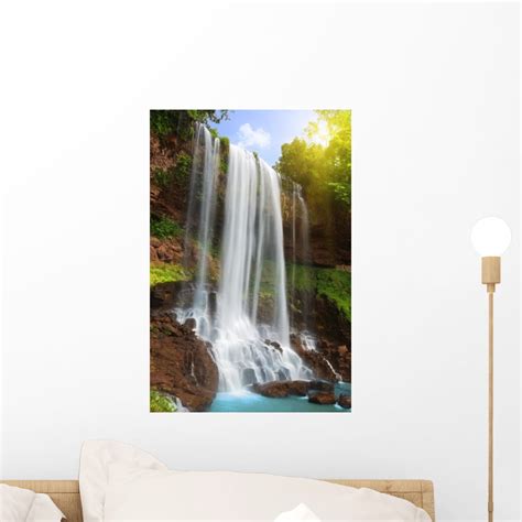 Waterfall Wall Mural By Wallmonkeys Peel And Stick Graphic 18 In H X