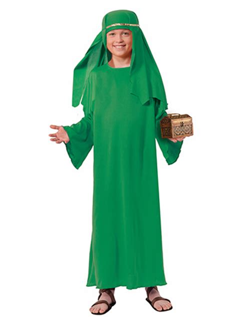 Green Nativity Wisemen Robe And Sheik Hat Bundle