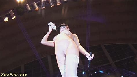 Busty Fetish Babe Masturbating On Public Stage By Sex Fair