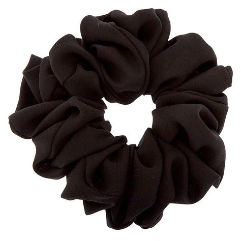 100% silk (exclusive of elastic) this set includes: Giant Hair Scrunchie - Black | Claire's US