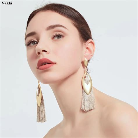 Vintage Ethnic Long Tassel Earrings Women 2019 Fashion Brand Jewelry