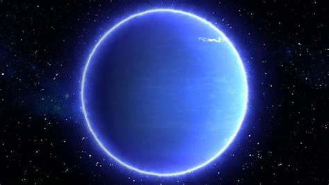 Beautiful View Of Planet Neptune From Space Timelapse And Stars Hd