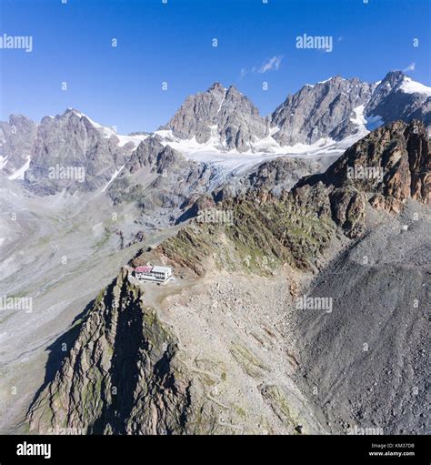 Alpine Refuge In High Mountain Trekking In Valtellina Stock Photo Alamy