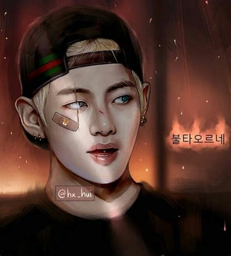 Up By Cloudy In 2020 Taehyung Fanart Bts Fanart Bts Drawings