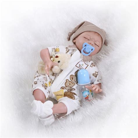 22 Silicone Reborn Sleeping Baby Lifelike New Boy Doll Interactive
