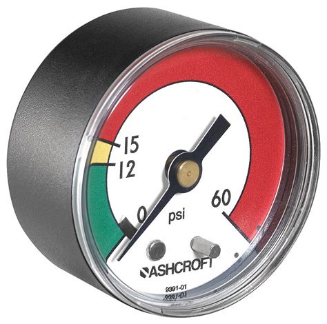 Ashcroft Pressure Gauge 0 To 60 Psi Range 18 Npt ±3 2 3 Gauge
