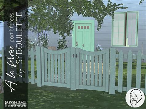 A La Ferme Cottage Fences Cc Sims 4 Syboulette Custom