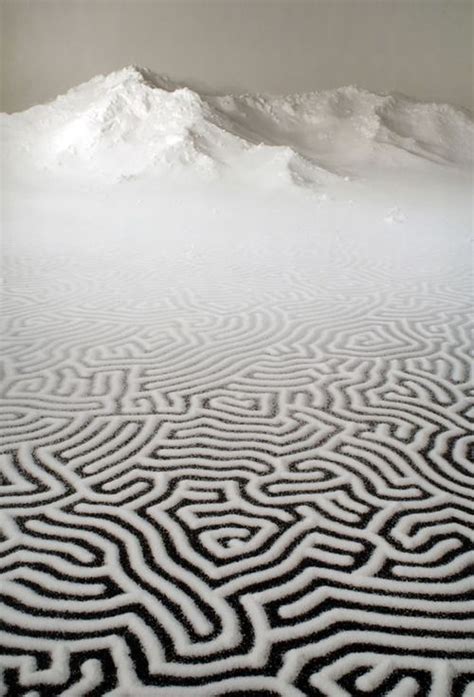 Salt Labyrinth By Motoi Yamamoto Salt Art Institute Of Contemporary