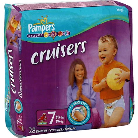 Pampers Cruisers Diapers Size 7 41 Lb Sesame Street Mega