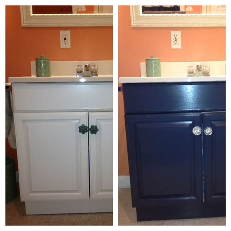 Clean your cabinets thoroughly with krud kutter to remove any kitchen grease or dust. The Elegant House: Painting a Laminate Bathroom Vanity