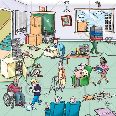 Mad river community hospital annual safety fair 154728 ppt. Spot-The-Hazards in a Care Home Cartoon | Safety Cartoon ...