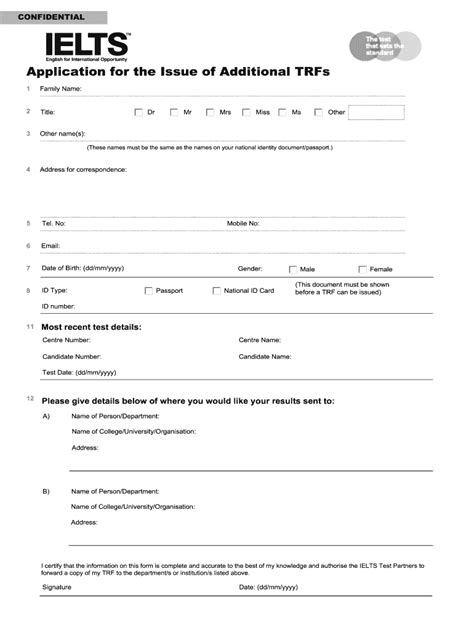 Ielts Test Report Form Pdf Fill Online Printable Fillable Blank