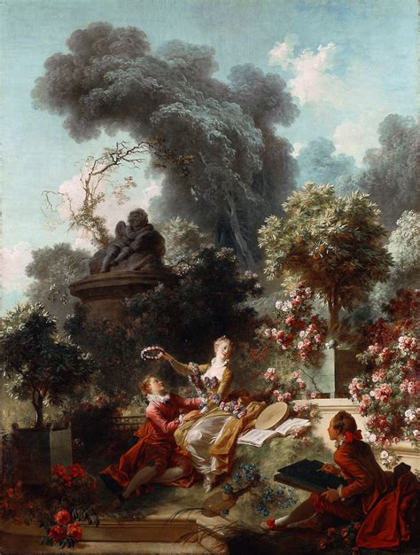 The Progress Of Love The Lover Crowned By Jean Honoré Fragonard