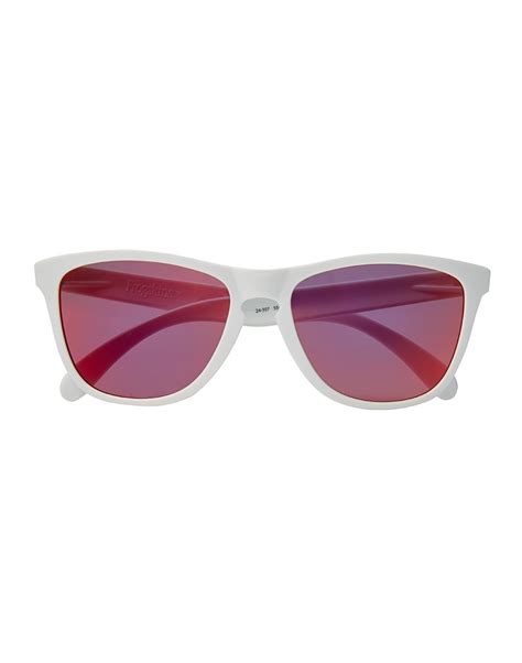 oakley frogskins sunglasses in white for men lyst