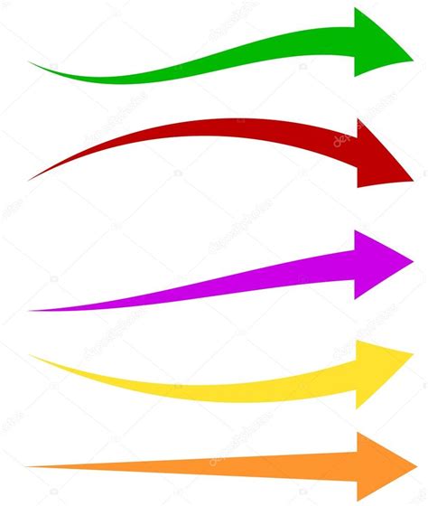 Conjunto De Formas De Flecha De Colores Stock Vector By ©vectorguy