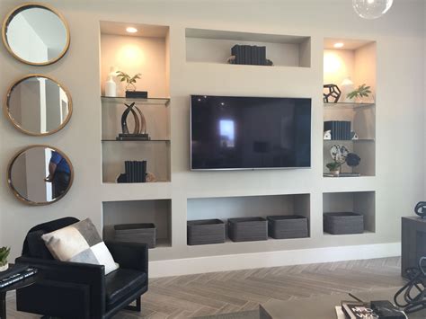 Modern Media Wall With Tv Unit