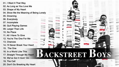 The Best Of Backstreet Boys Backstreet Boys Greatest Hits Full Album