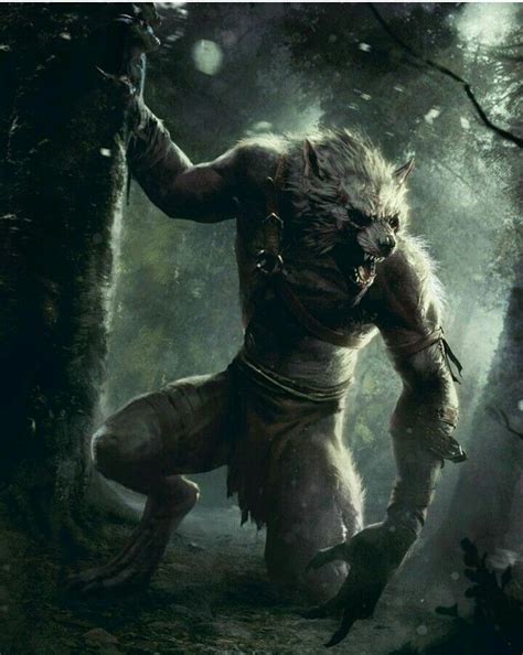Garou Garou Fantasy Creatures Witcher Art Werewolf Art