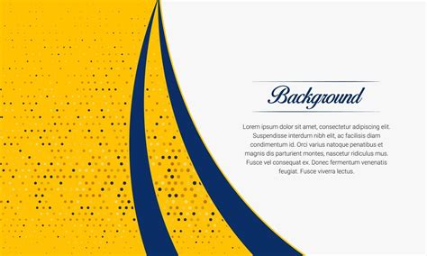 Stylish Yellow And Blue Curved Background With Halftone 2154202 Vector