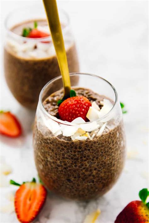 Chocolate Chia Pudding 5 Ingredients Vegan Low Carb Jessica In