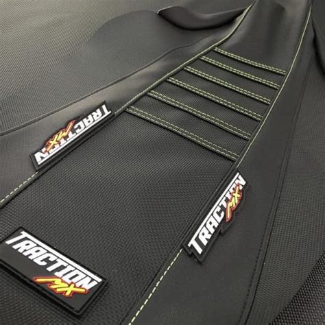 Graphic fluo graphic sportswear seat covers more decals. blackgripperseatcover - Traction MX Custom Dirt Bike Seat ...