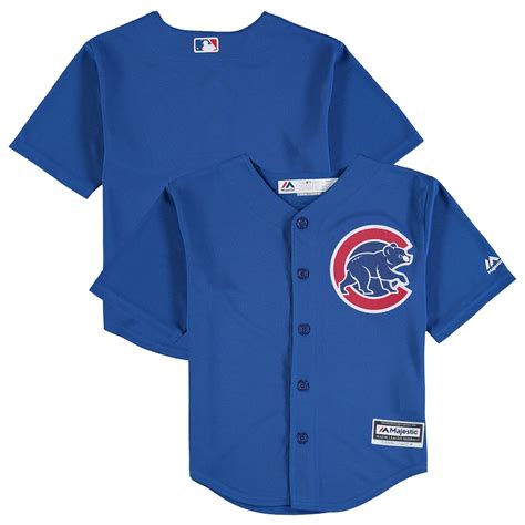Preschool Chicago Cubs Majestic Royal Alternate Official Cool Base Team