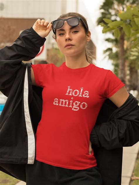 T-shirt Hola Amigo t-shirt spagnola ciao amico camicia | Etsy
