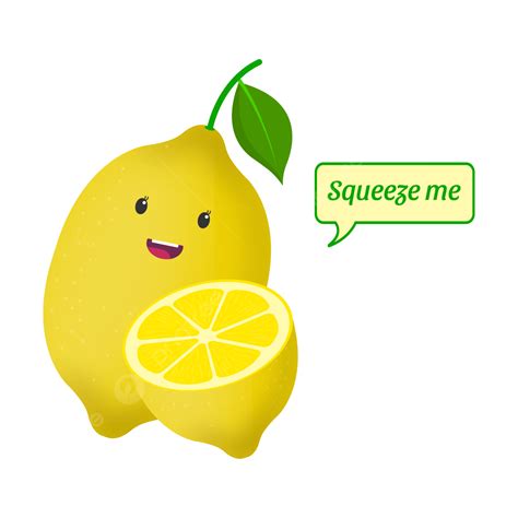 Lemon Squeeze Vector Png Images Squeeze Me With Cute Lemon Vector