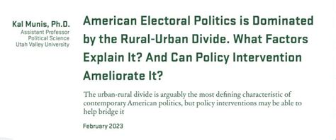 Political Polarization And The Rural Urban Divide Braver Angels