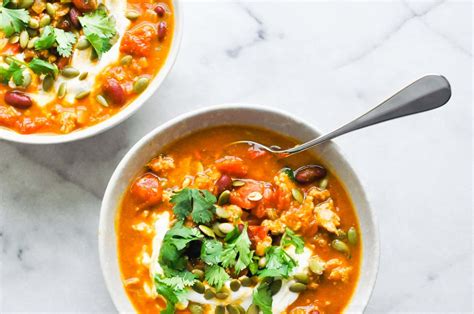 Slow Cooker Turkey Pumpkin Chili This Healthy Table