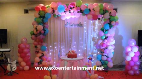 In tosshead theme based birthday balloon decoration starts from rs.2000/ dekorasi sweet 17th dirumah - YouTube