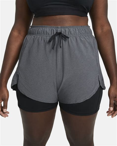 Nike Flex Essential Womens 2 In 1 Training Shorts Plus Size