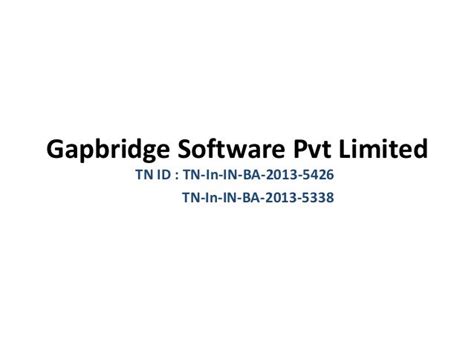 Aiesec Bangalore Gapbridge Software Pvt Ltd