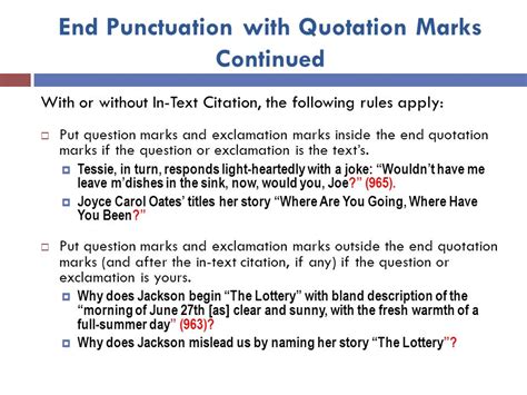 Where Do Quotation Marks Go When Citing