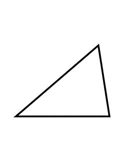 In an acute triangle, all angle are less than 90 degrees, so all angles are acute angles.the following is an acute triangle. Flashcard of a Scalene Triangle | ClipArt ETC