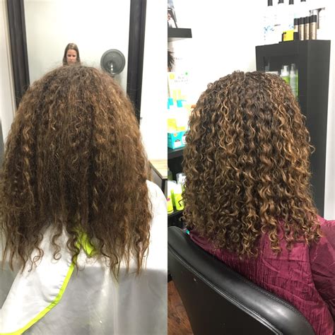 Devacurl cut before and after. The immediate effects of Deva Curl. I am still so blown ...