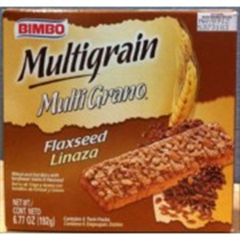 Bimbo Multigrain With Flaxseed Bars Calories Nutrition Analysis