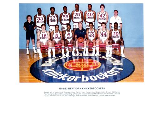 1982 1983 New York Knicks Team Photo Basketball Nba Usa Hof Ebay