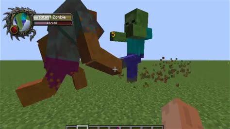 Minecraft Mob Battles Giant Vs Mutant Zombie° Modded Minecraft Youtube