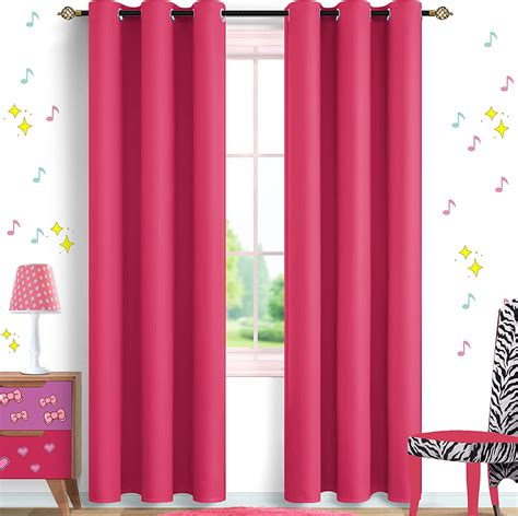 Mrsnaturall Fuschia Pink Curtains 96 Inches Long For