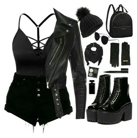 All Black Outfit Goth Girl Teenage Fashion Outfits Bad Girl Outfits