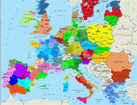 Policy documentsimportant statements of or about who policy in the european region. Regions Of Europe Map