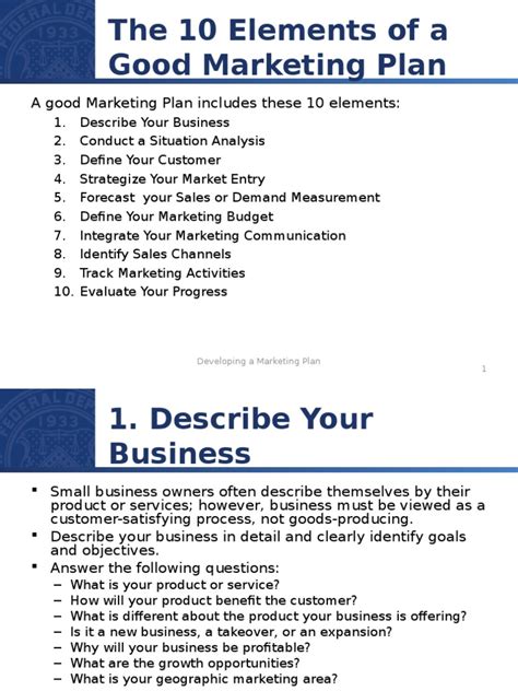 Components Of Marketing Plan Sales Retail Free 30 Day Trial Scribd