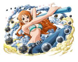 Nami One Piece Wanda One Piece One Piece Highres Girls Bikini Breasts Brown Eyes