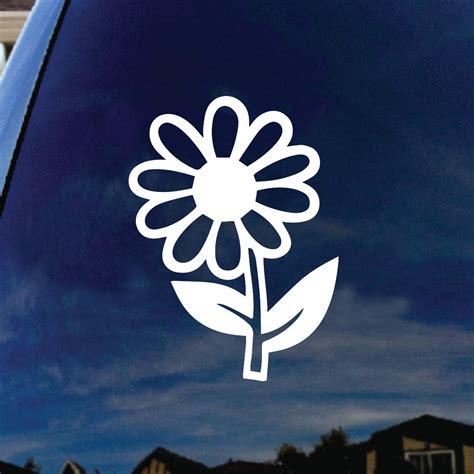 Daisy Flower Car Window Vinyl Decal Sticker