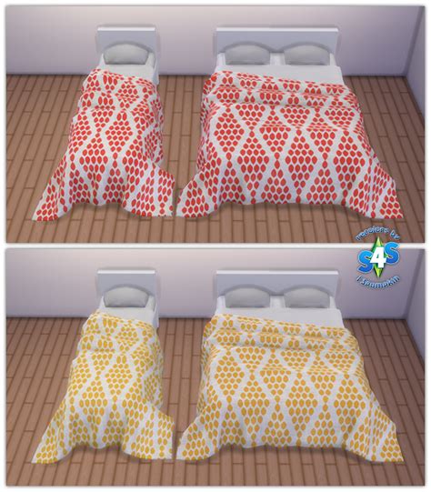 My Sims 4 Blog Pilars Natural Bedding Recolors By 13pumpkin31
